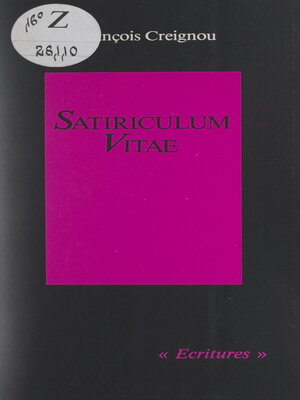 cover image of Satiriculum vitae